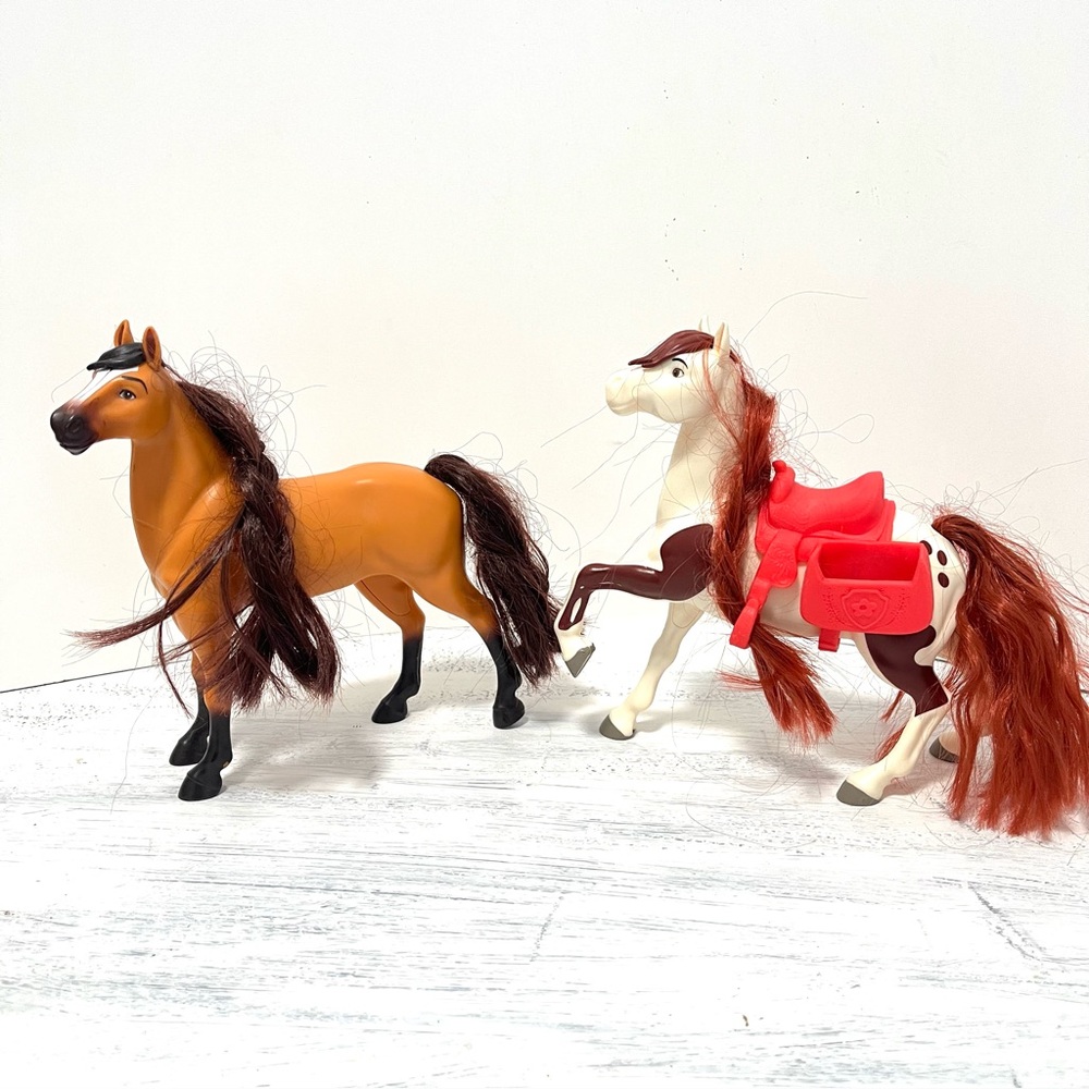 Dream Works Spirit Riding Free Toy Horse Figures Spirit & Boomerang